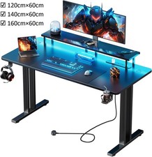 Gaming Desk with LED Lights &