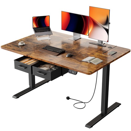 Rising desk with drawers - rising,